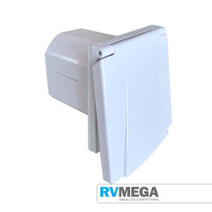 White 240V Flush Fitting Inlet New Flap