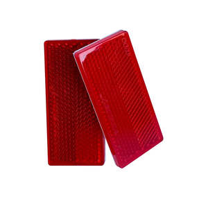 Vehicle Automotive Running Lights: Red Adhesive Reflector 2 Piece