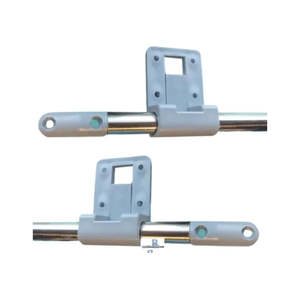 Tables Legs Brackets: Sliding Table Rail Set - Grey