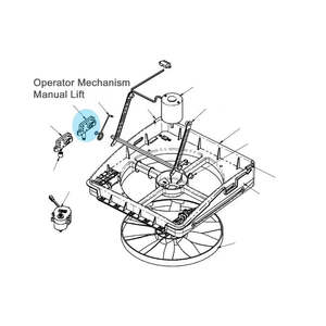 Vent Lids Spare Parts: MaxxAir Operator Mechanism - 10-20281K-3CF