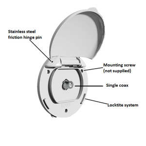Tv Satellite Spare Parts: Concealed Exterior TV Coax Connector