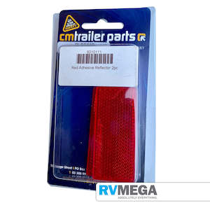 Vehicle Automotive Running Lights: Red Adhesive Reflector 2pc