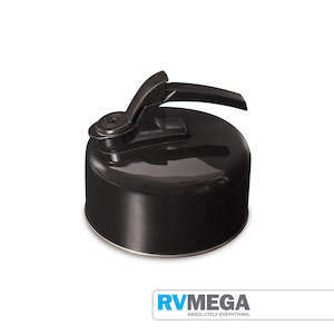 Cookware Kettles: Campfire Whistling Kettle Stainless Steel 2 Litre Black