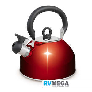 Cookware Kettles: Campfire Whistling Kettle 2.5 Litre RED