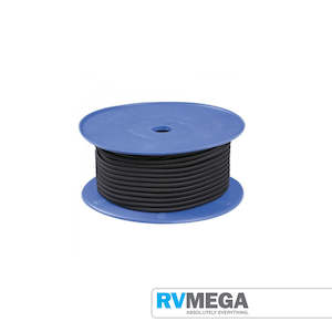 Camping Equipment: 6mm Black Shock Cord (Per Metre)