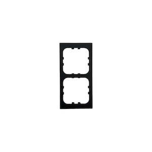 Switches Control Panels Sockets: C-line CG Range 2 Way Face Plate - Black