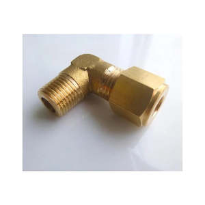 Brass Fittings: Brass Male Elbow 3/8" Copper Tube to 1/4" BSP