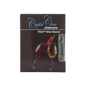 Triton Crystal Clear Long Stem Wine Glass Pack 4