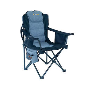 Outdoor Furniture: OZtrail Big Boy Arm Chair Black