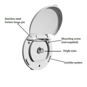 Concealed Exterior TV Coax Connector