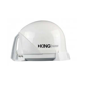 King Quest Fully Automatic Satellite Dish - White