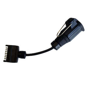 13 pin Euro socket trailer adaptor to 7 pin flat plug