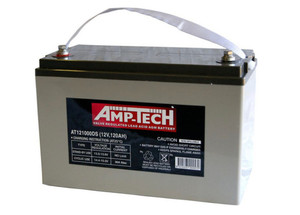 Battery replacement. Supply & Fit - 120ah AMP-TEC AGM deep cycle. RV Specialties