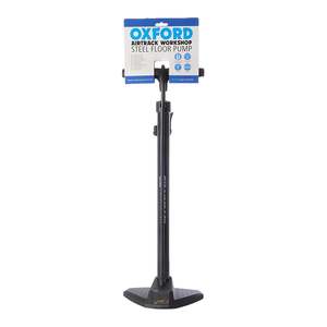 Motorcycle Air Pumps: Oxford Airtrack Workshop Steel Floor Pump