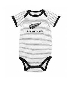 All Blacks Infants Bodysuit Black Stripe