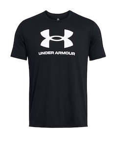 Mens Plus Size: Under Armour Sportstyle Logo T-Shirt Black