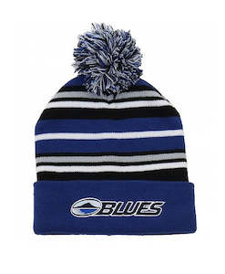 Blues Kids Pom Pom Beanie