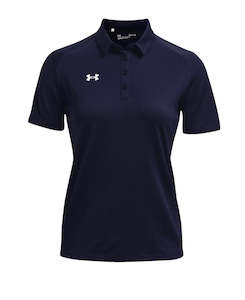 Under Armour Women's Team Tech Polo Midnight Navy