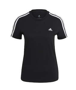 Womens T Shirts Polos: Adidas Womens 3S Ess T-Shirt Black