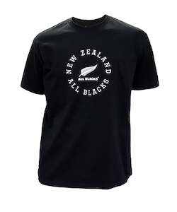 Rugby All Blacks Training Leisurewear: All Blacks NZ Logo T-Shirt Black