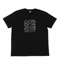 New Zealand NZZN Fern Motif Olympic Team T-Shirt Black