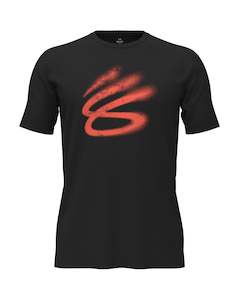 Under Armour Curry Playable T-Shirt Black/Fire