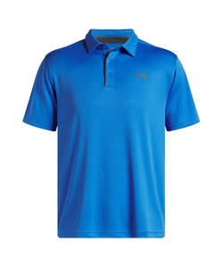 Under Armour Tech Men’s Golf Polo Shirt Blue Atlantis