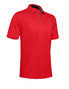 Under Armour Tech Men’s Golf Polo Shirt Red