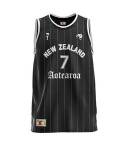 Triple Threat Kiwi Aotearoa Singlet Black