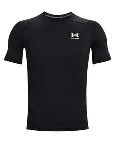 Under Armour Mens HG Armour Comp SS Tee Black