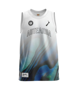 Kids: Triple Threat Kid's Aotearoa Paua Singlet White