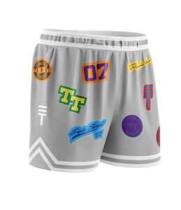 Triple Threat Kids Logo Basketball Short Grey