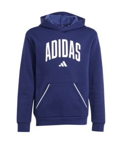 Kids Hoodies: Adidas Kid's Collegiate Typography Hoodie Dark Blue