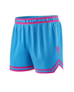 Mens Shorts: Triple Threat Plain Diamond Basketball Short Teal/Pink