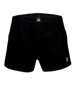 Mens Shorts: Swanndri Cotton Rugby Short Black