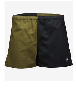 Swanndri Men's Chequered Cotton Rugby Short Green/Black