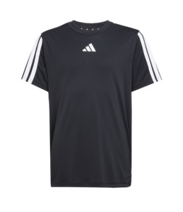 Adidas Kid's Training 3-Stripe T-Shirt Black