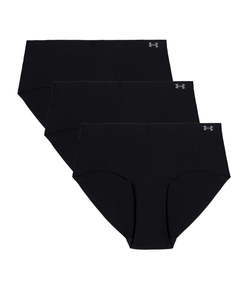 Womens Bags Accessories: Under Armour Women's PureStretch Hipster Underwear 3-Pack Black