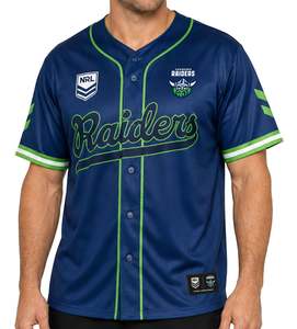 Raiders NRL 'Homer' Baseball Shirt