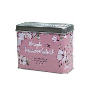 Products: Vreugde In Sy Teenwoordigheid (cards in tin) - by Nina Smit - Saarkie Stories