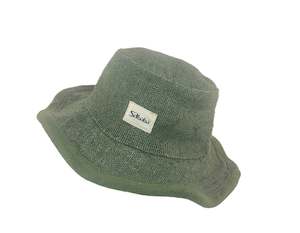 Fisherman: Hemp Hat Classic Design Dark Green Color