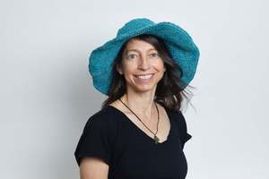 Crochet: Crochet Hat Garden Lady Turquoise