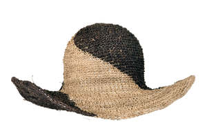 Nature Lady Spiral Cafe  Crochet Hat pure Hemp