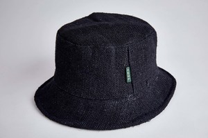 Bucket Design Hemp Hats: Hemp Hat Bucket Classic Design Black Color