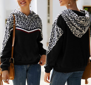 Products: Warm Black & Grey Leopard Print Hoodie My Wardrobe