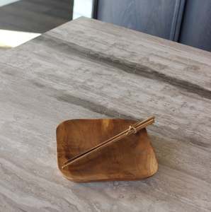 Homewares Objects: Square Teak Plate
