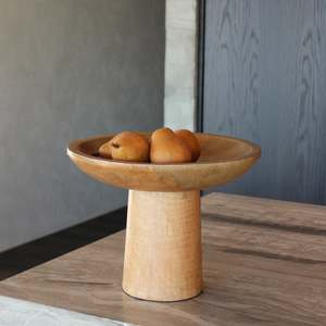 Dulang Pedestal Bowl Natural