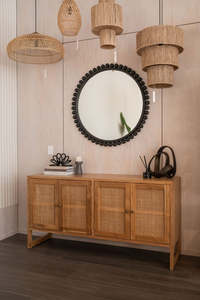 Sana Rattan Weave Cabinet 160cm