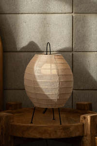 Lighting: Cocoon Table Lamp — Natural Linen