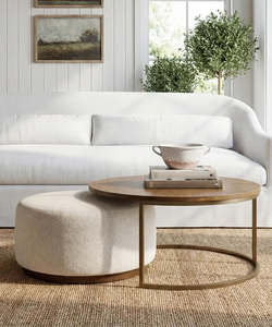 Furniture: Remi Nesting Set Coffee Table + Ottoman